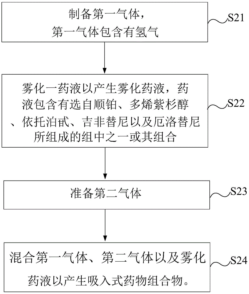 Inhalation-type pharmaceutical composition for the treatment of lung cancer and preparation method thereof