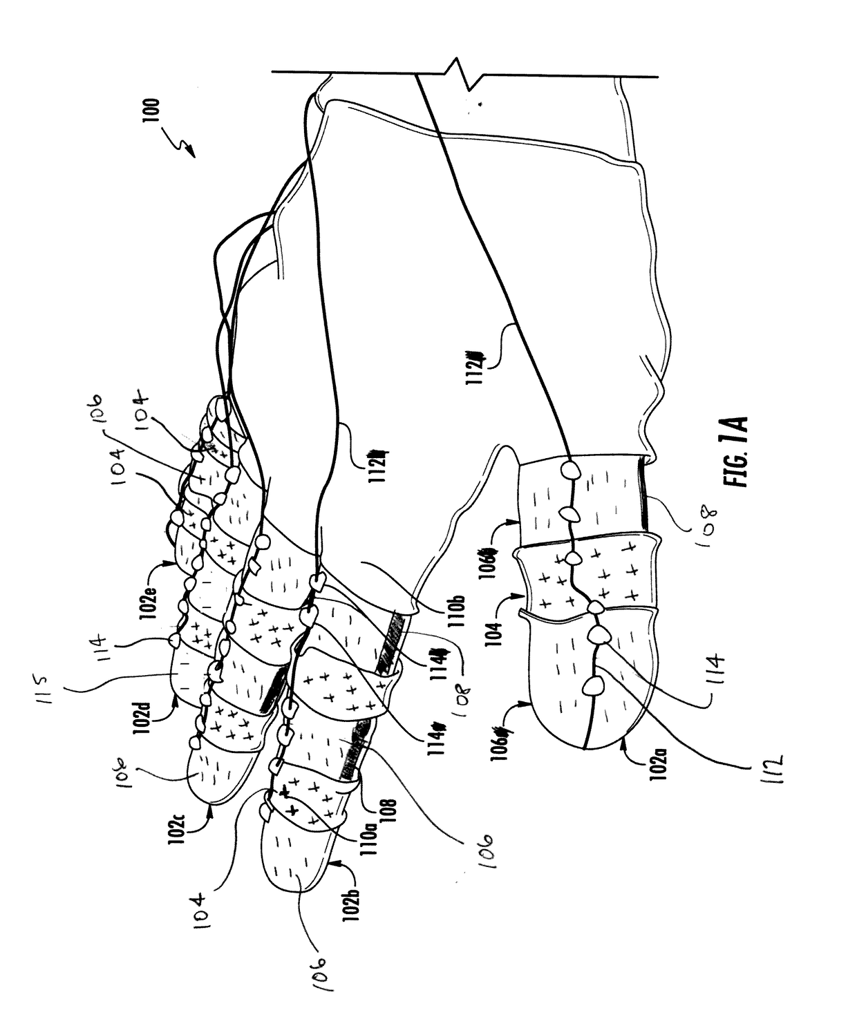 Wearable Devices, Wearable Robotic Devices, Gloves, and Systems, Methods, and Computer Program Products Interacting with the Same