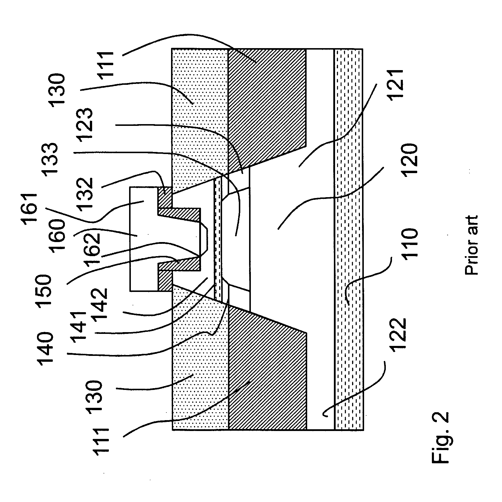 Bipolar transistor having self-adjusted emitter contact