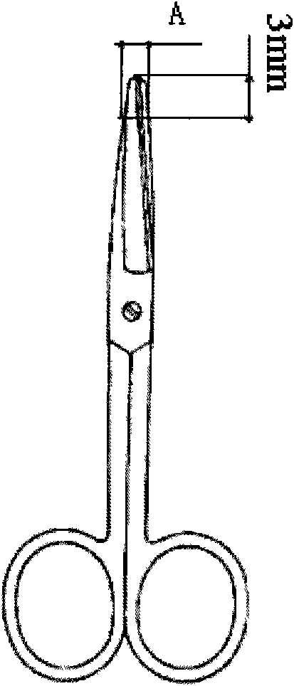 Automatic detection device for size of used position of surgical instrument and detection method thereof