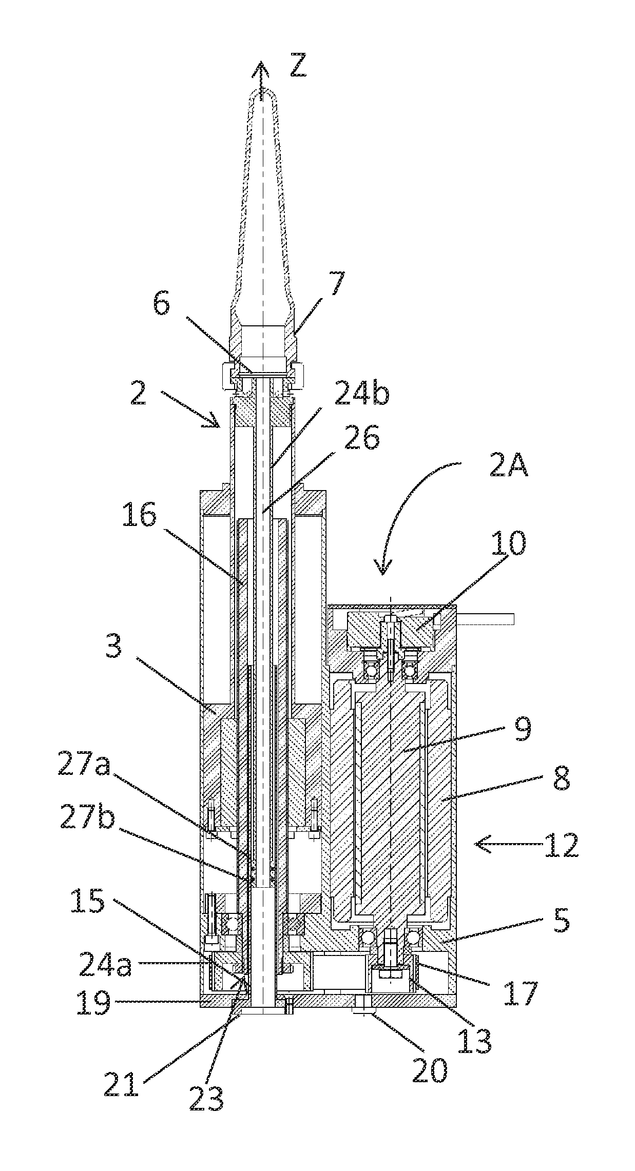 Machine for the production of hollow glass