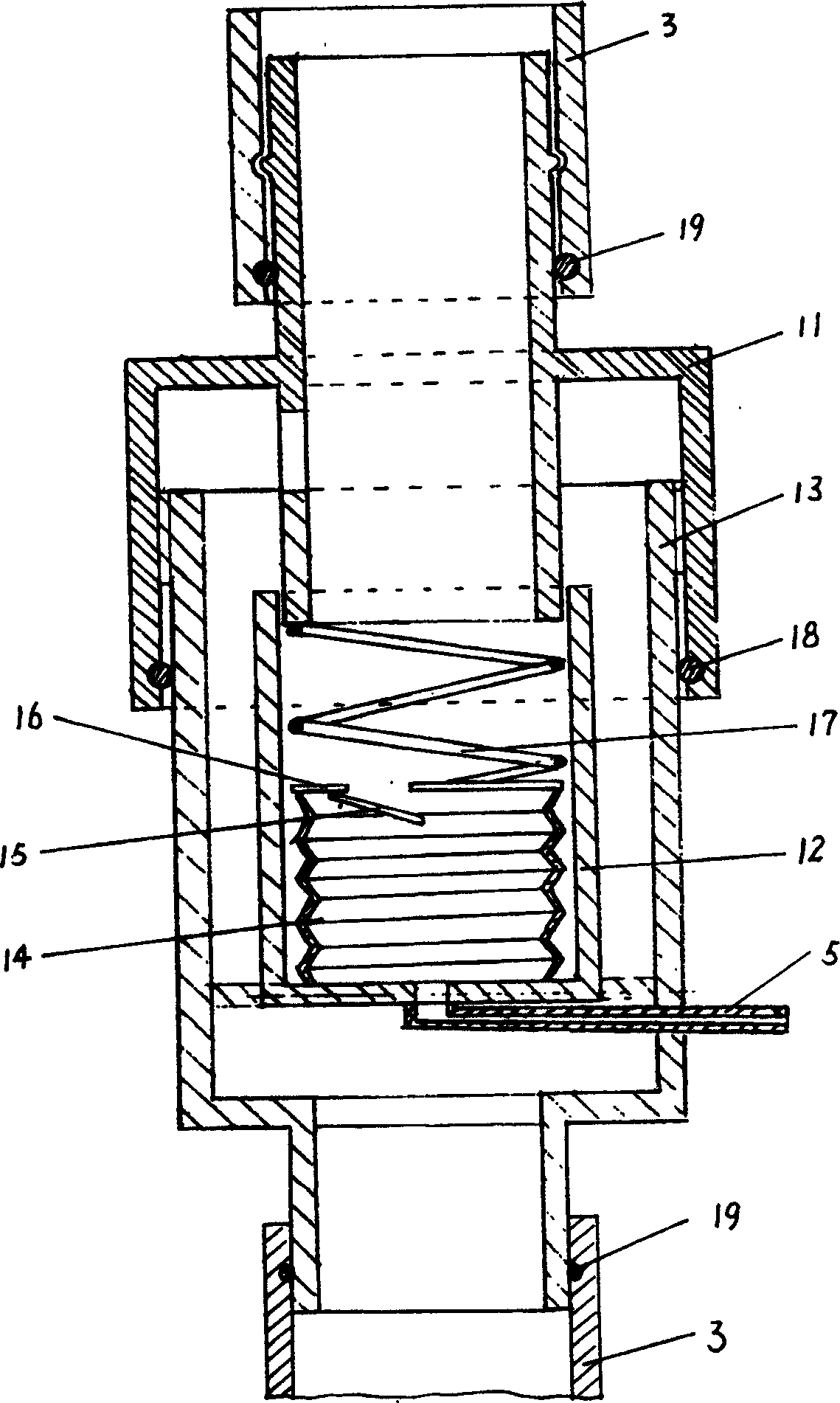 Cannula Automatic aeration unit for air bag of intubation