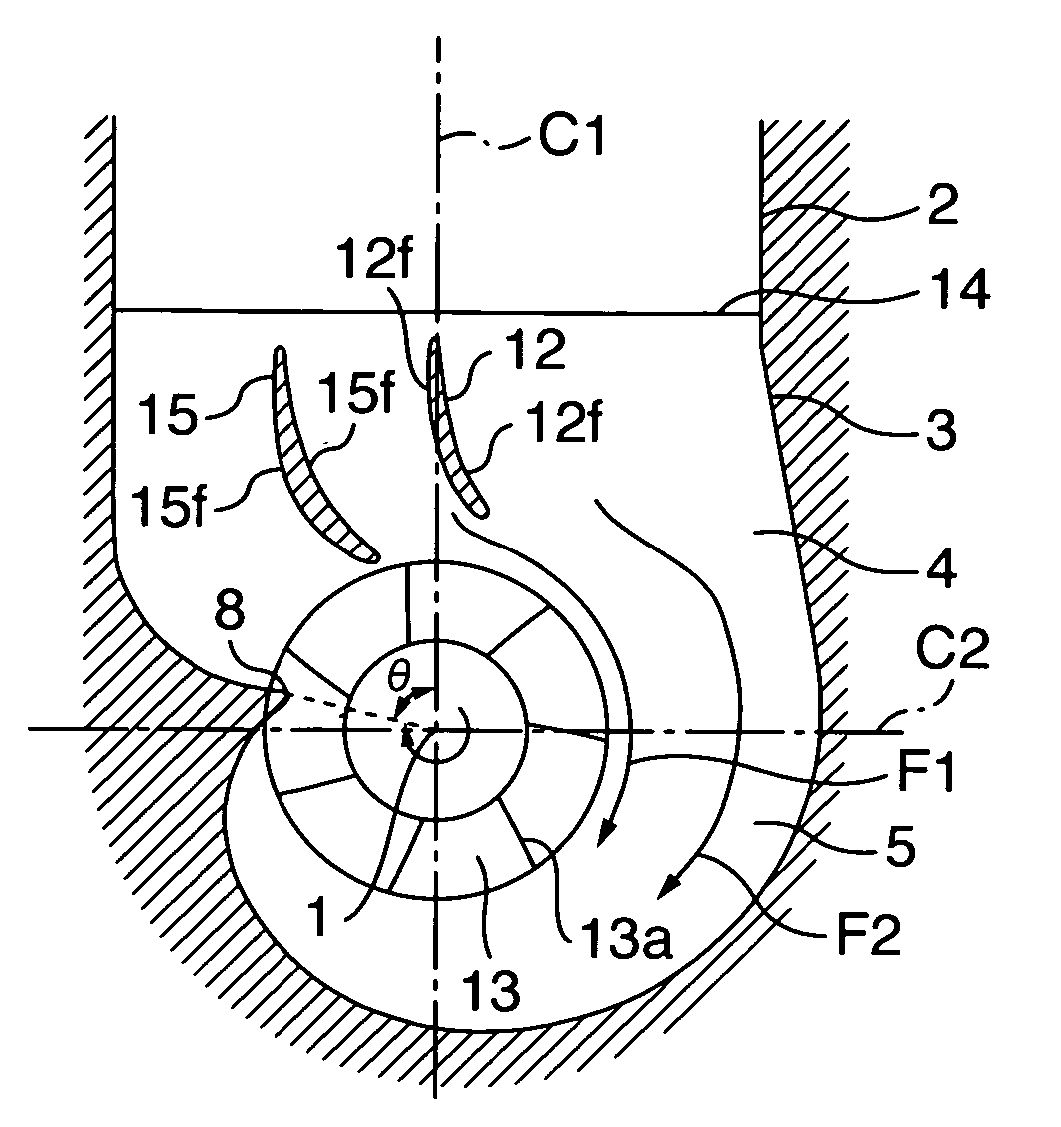 Inlet casing and suction passage structure