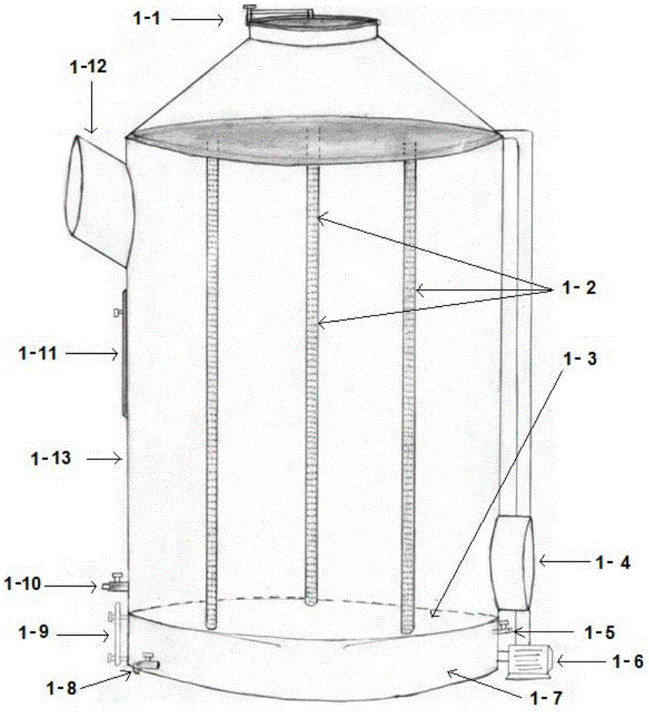 Method for removing nitrogen oxide in flue gas, and nano flue gas denitration system