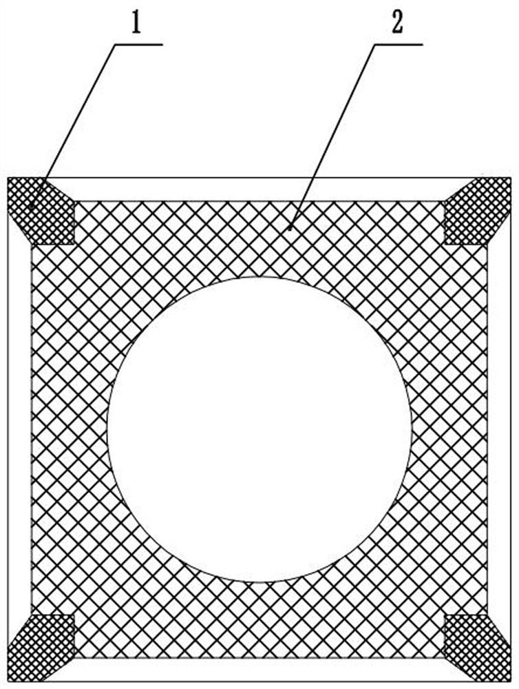 High-performance composite pressure transmission component and preparation method thereof