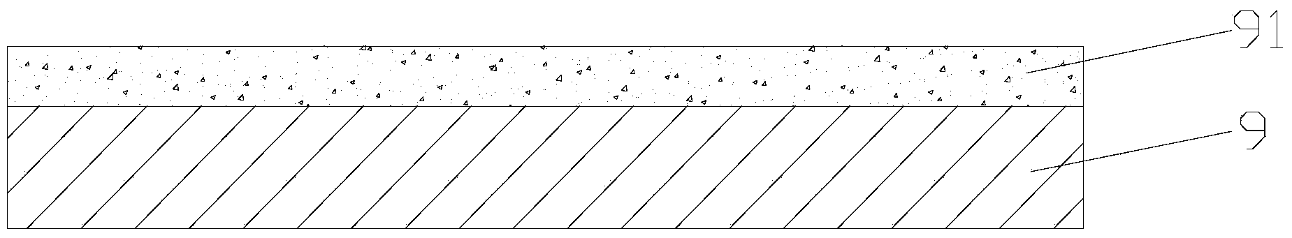 Changing chain elastic lining and manufacturing process thereof