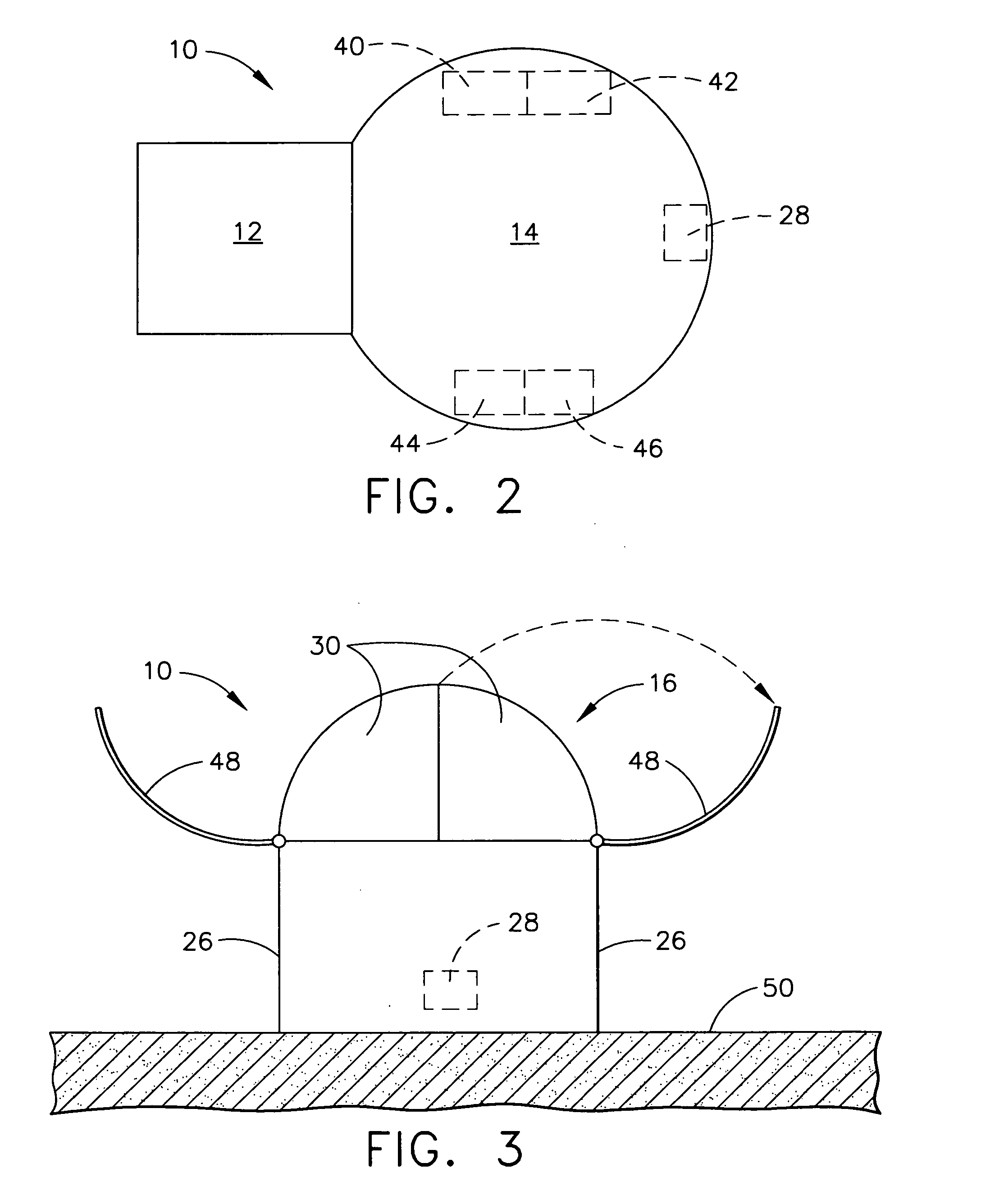 Inflatable docking station/garage for Mars rover