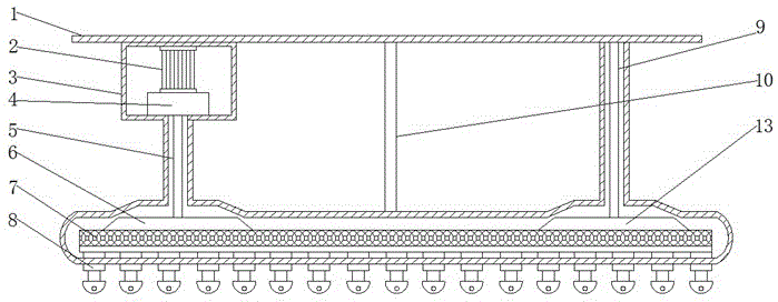 Household rotary clothes airing device