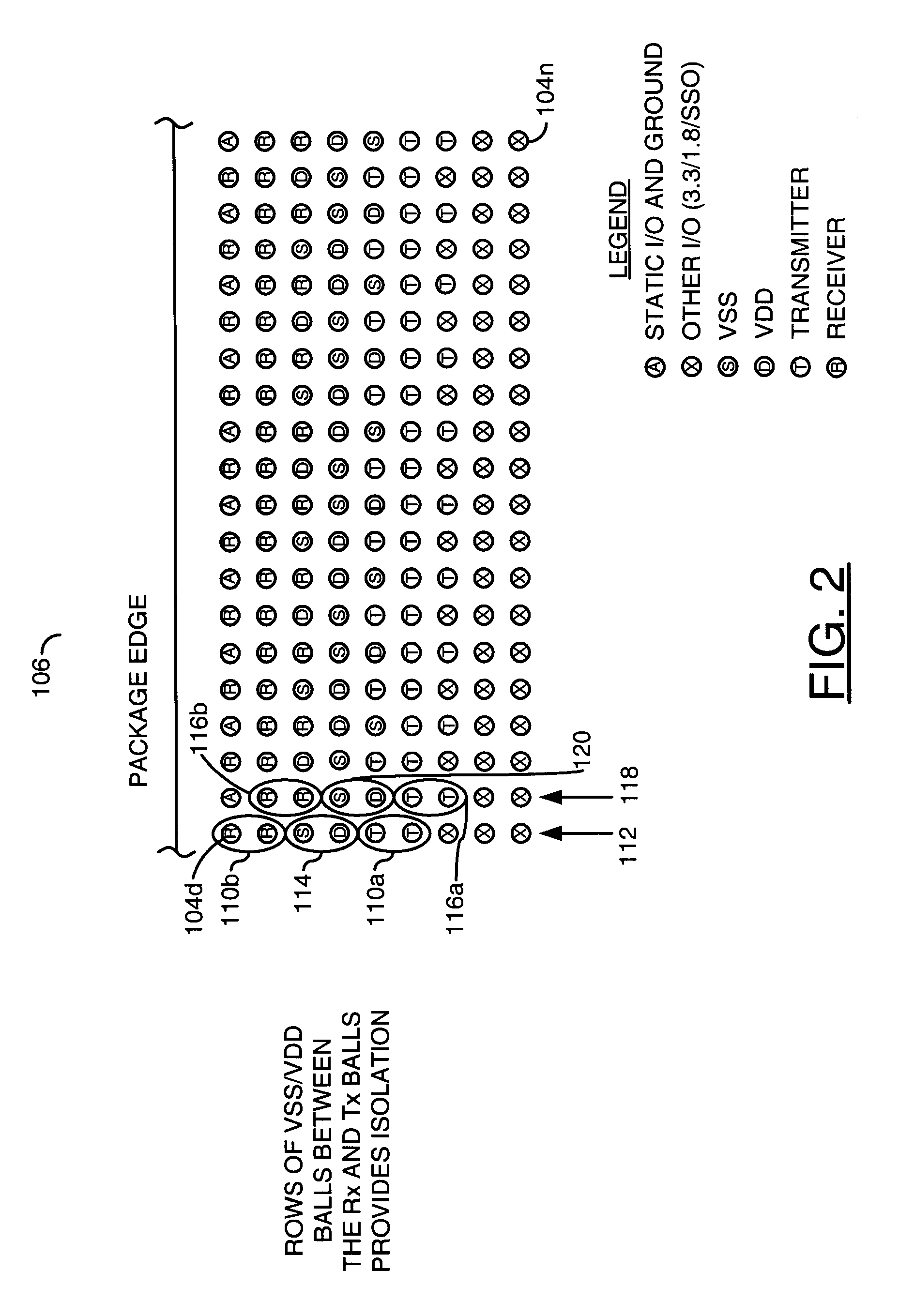 Solution for package crosstalk minimization