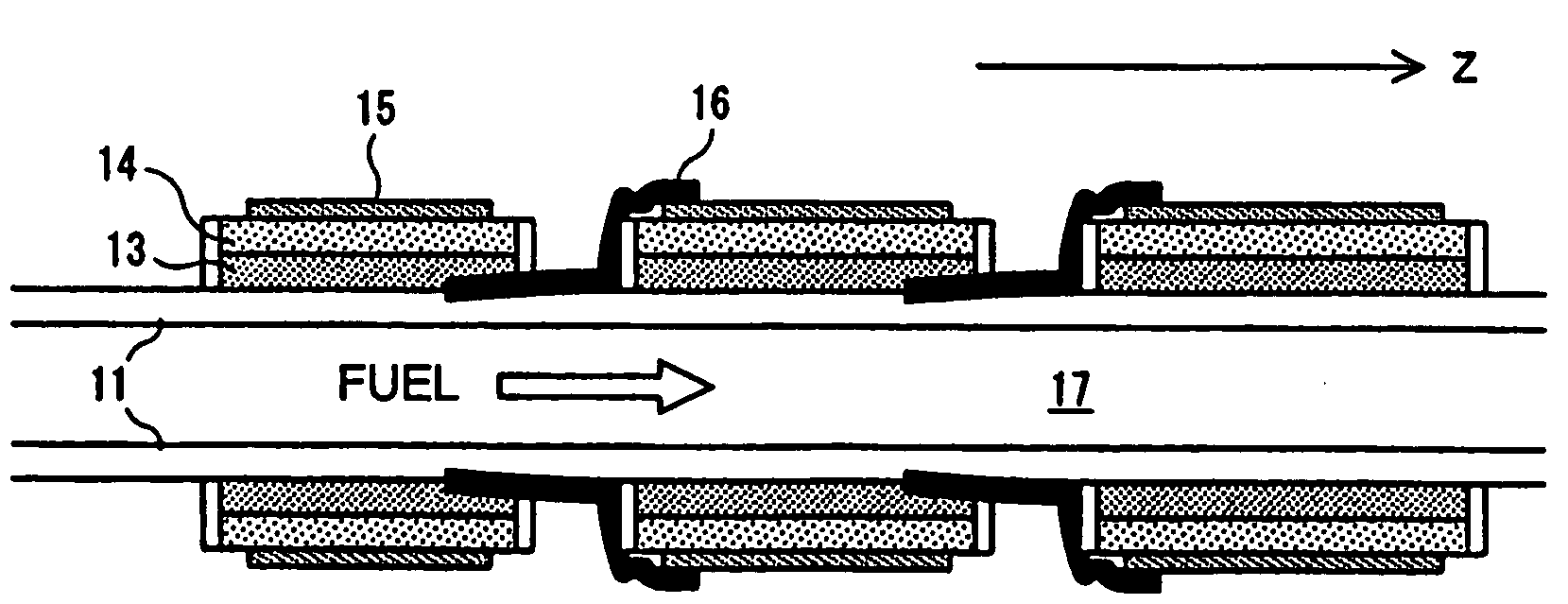 Solid-oxide shaped fuel cell module