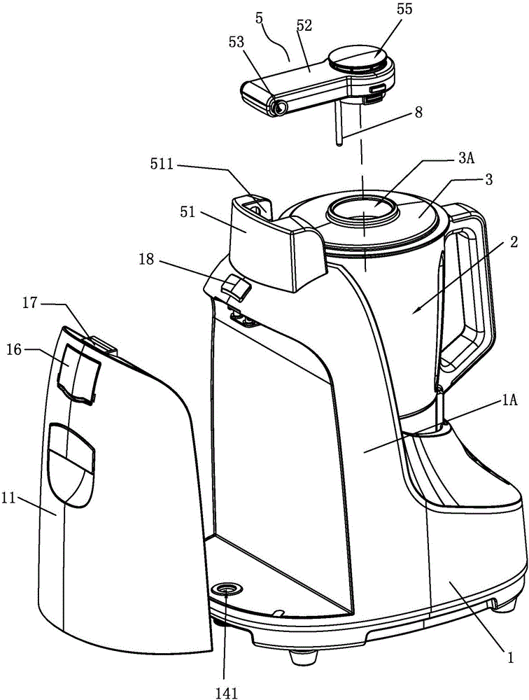 Safe water adding type wall-breaking food processor