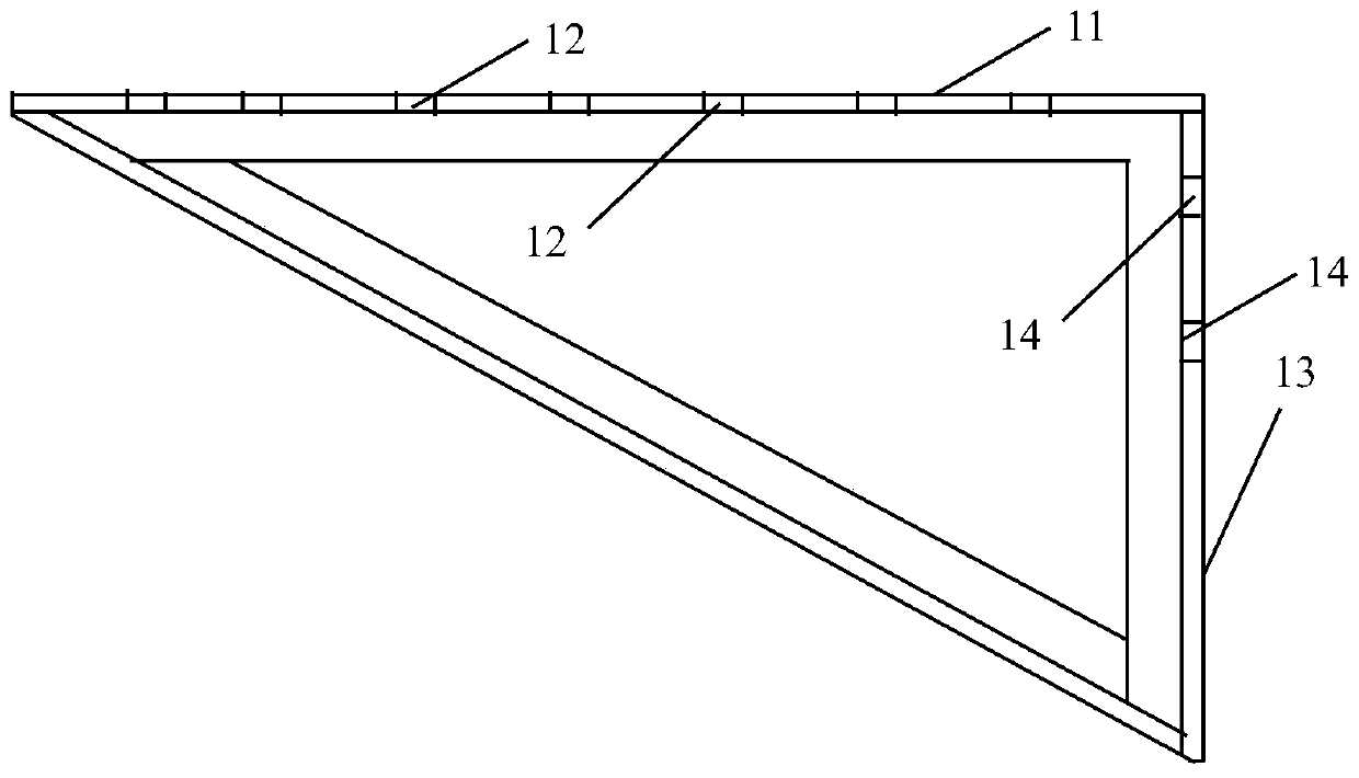 Novel concrete column template device and construction method thereof