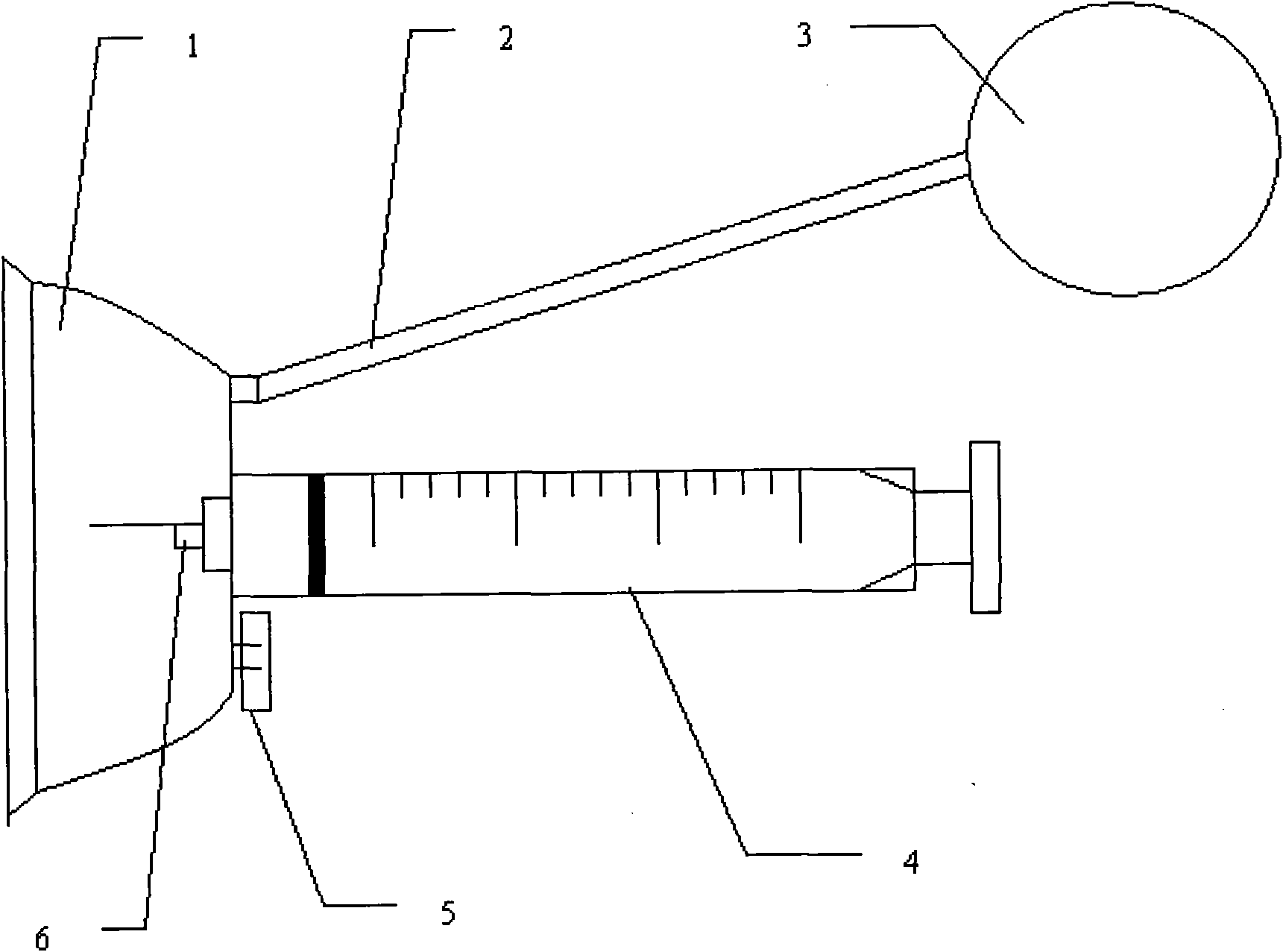 Negative pressure adsorption type hypodermic injection unit