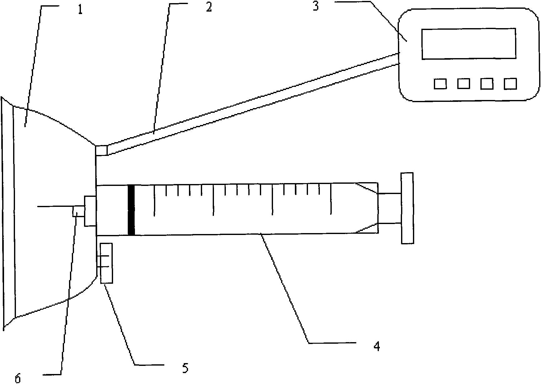 Negative pressure adsorption type hypodermic injection unit