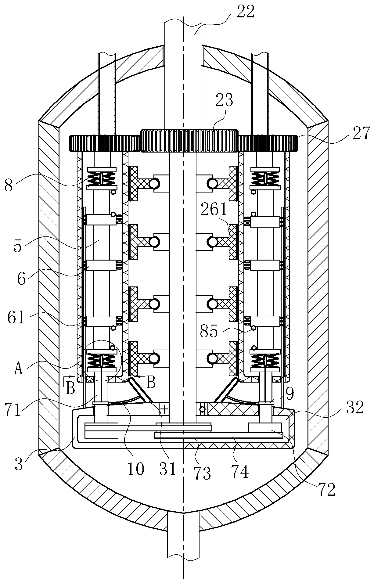 Reaction kettle for producing stone-like coating