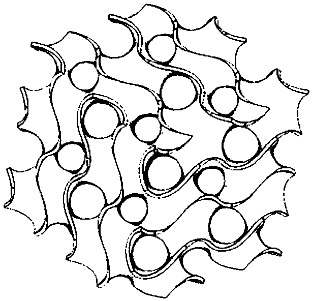 Preparation method of porous extremely small curved structure aluminum oxide ceramics based on 3D printing