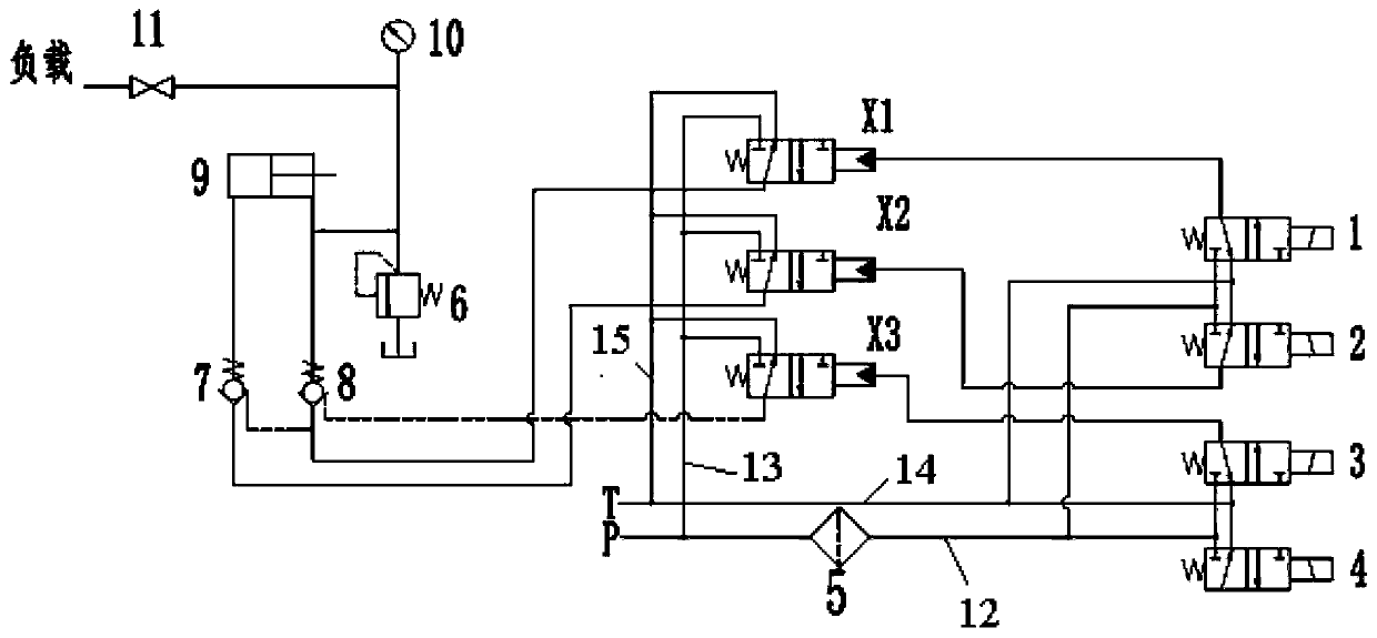 Electro-hydraulic control pressure suppression system and method for hydraulic support column