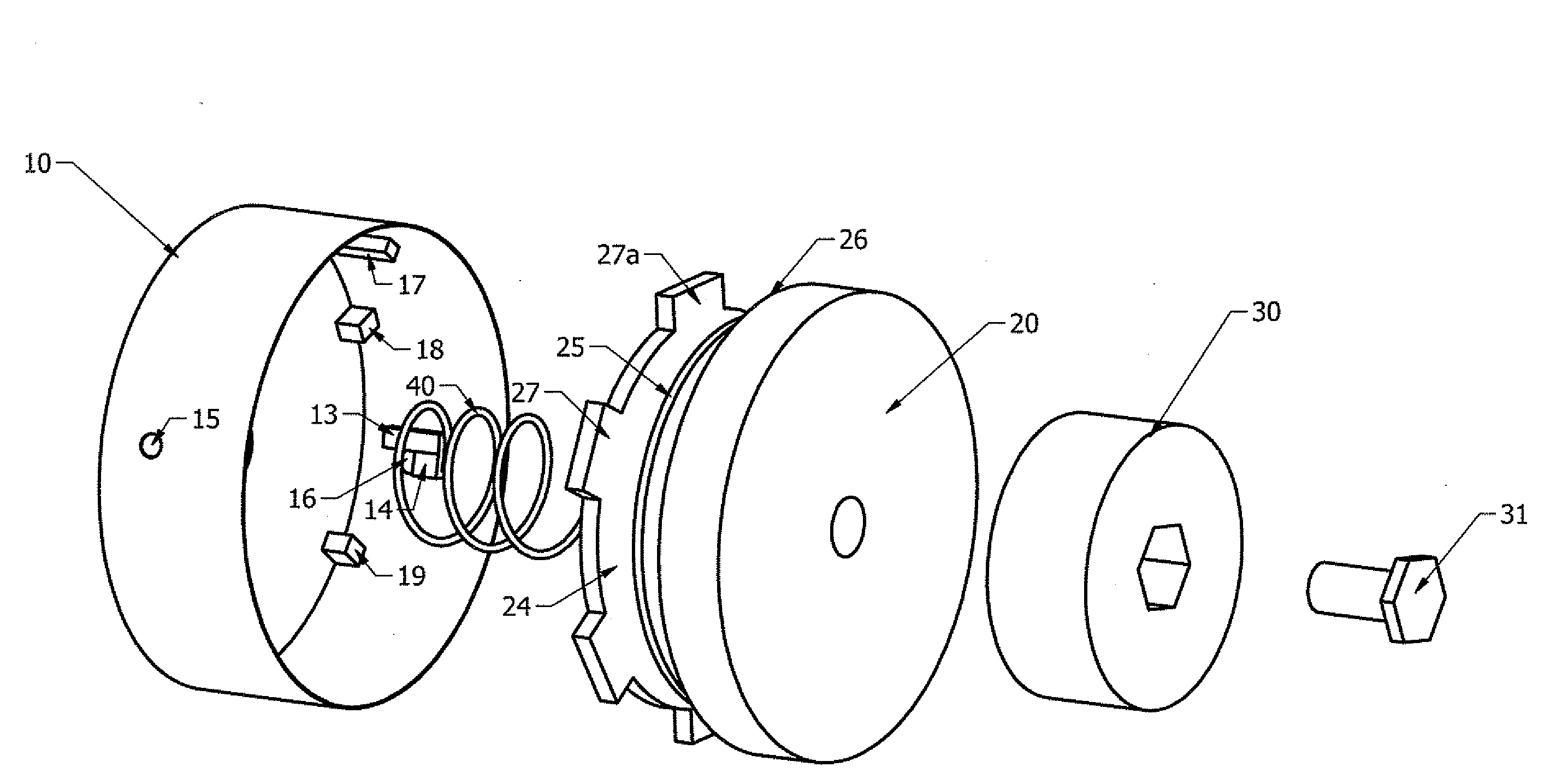 Filament Clamp for a Vegetation Trimmer