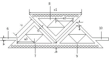 Fractal defected structured quarter-mode substrate integrated waveguide bandpass filter