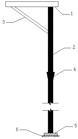 Plate penetrating pipeline opening sealing formwork support frame