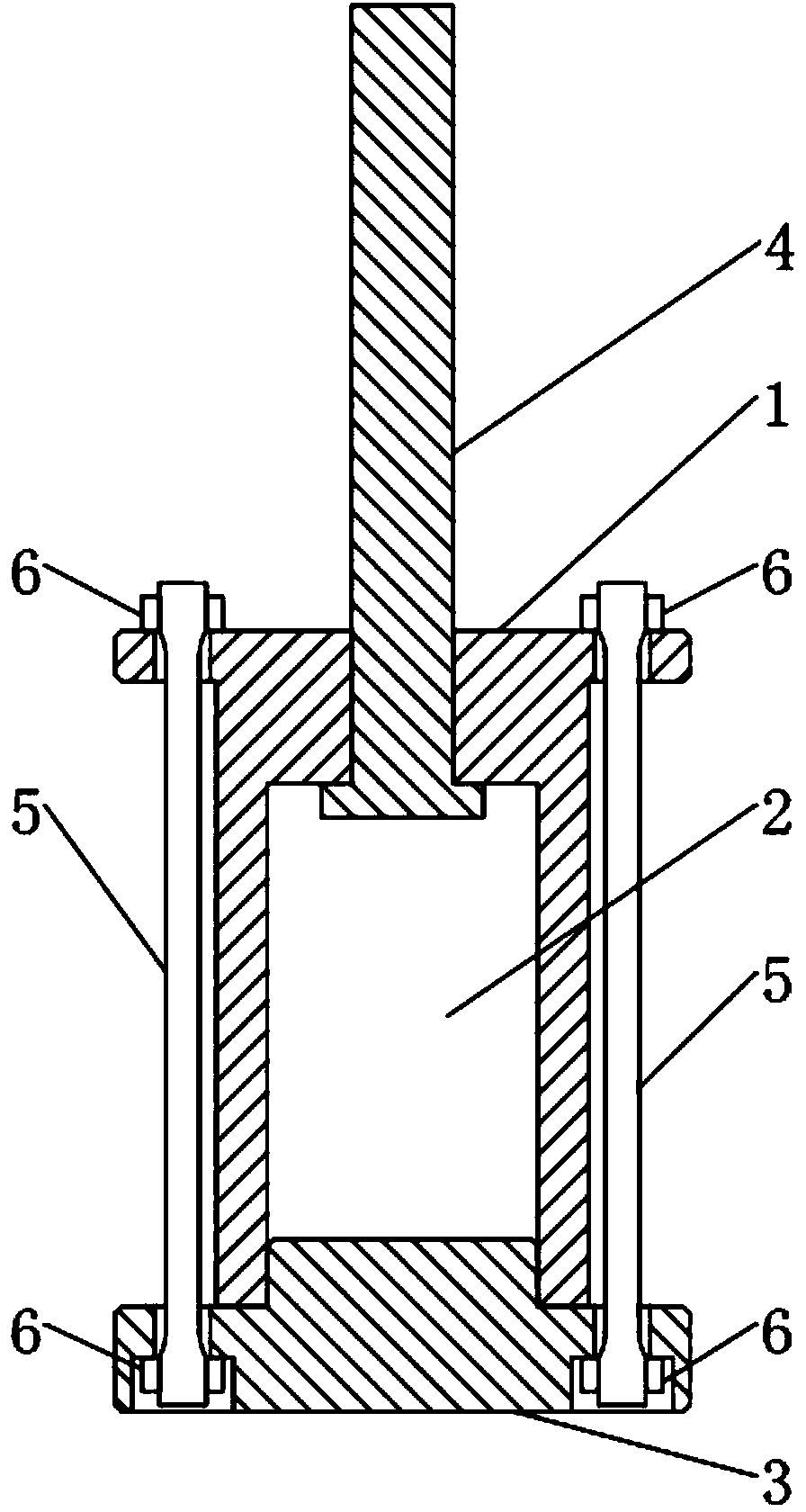 Hydraulic buffering device using shape memory alloy