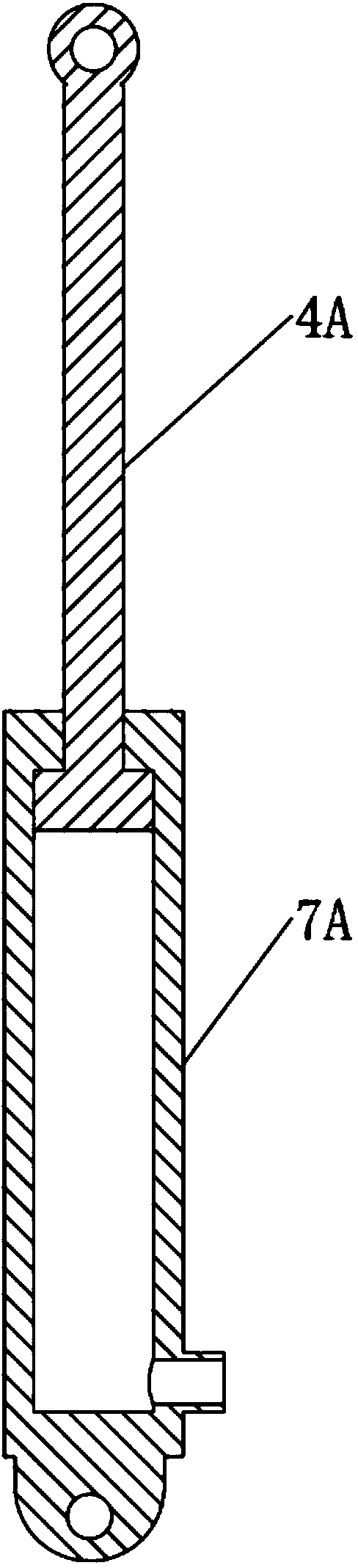 Hydraulic buffering device using shape memory alloy