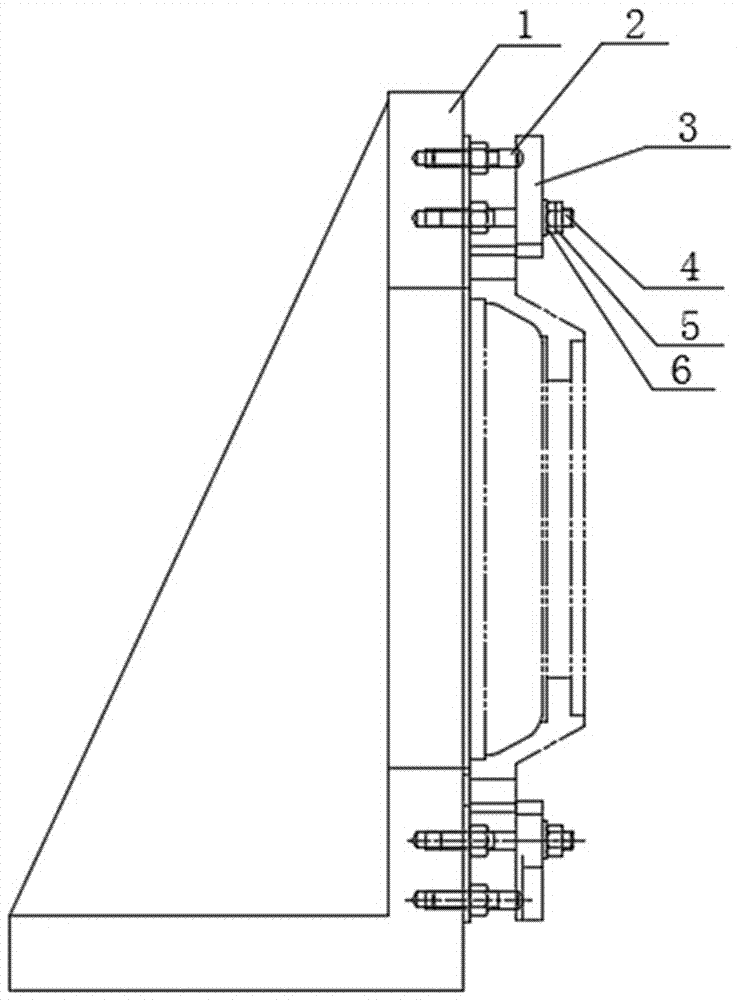 Machining method for ensuring coaxiality of spacing ring part