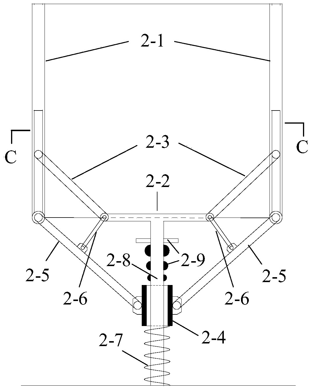 A collision gap self-coordinating device