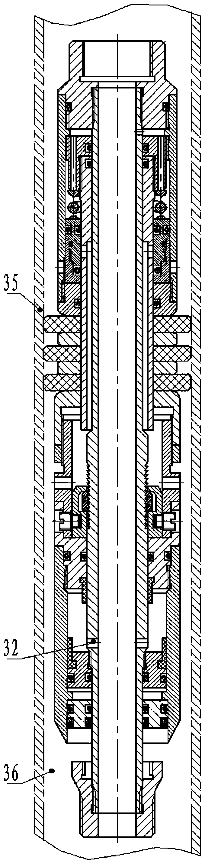 Self-expanding anti-scaling water injecting packer