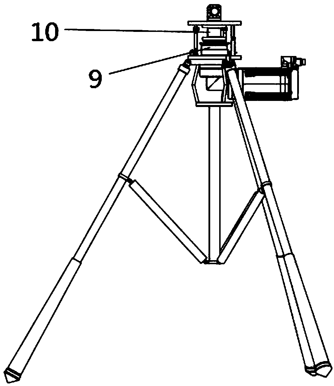 Balance stabilizing device supporting high-speed rotating motor and using method