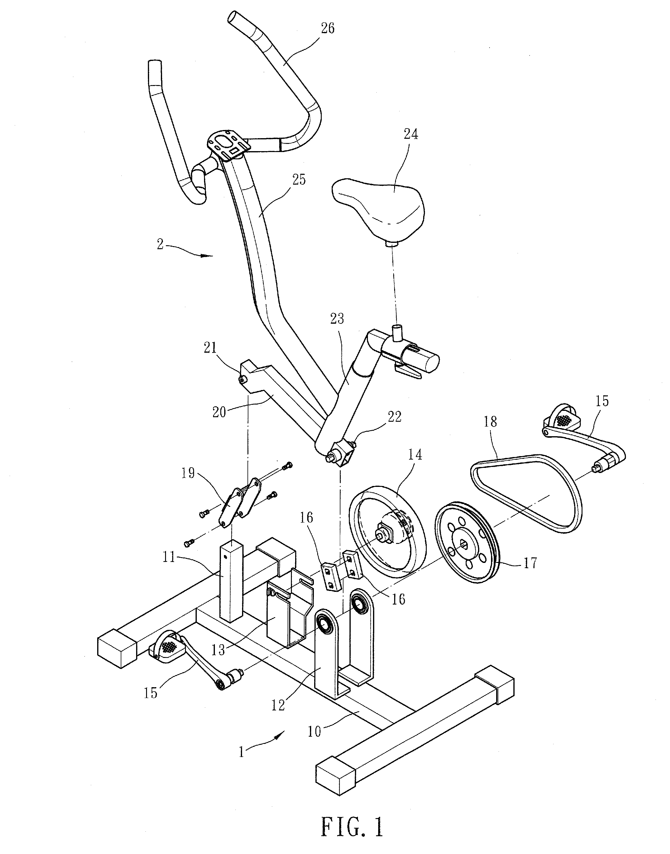 Horse-riding simulating physical fitness device