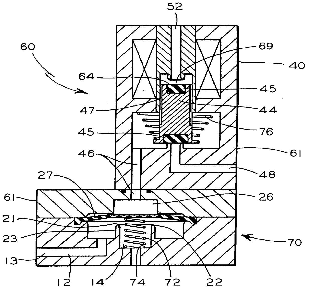 Low wattage, high flow electrical control valve