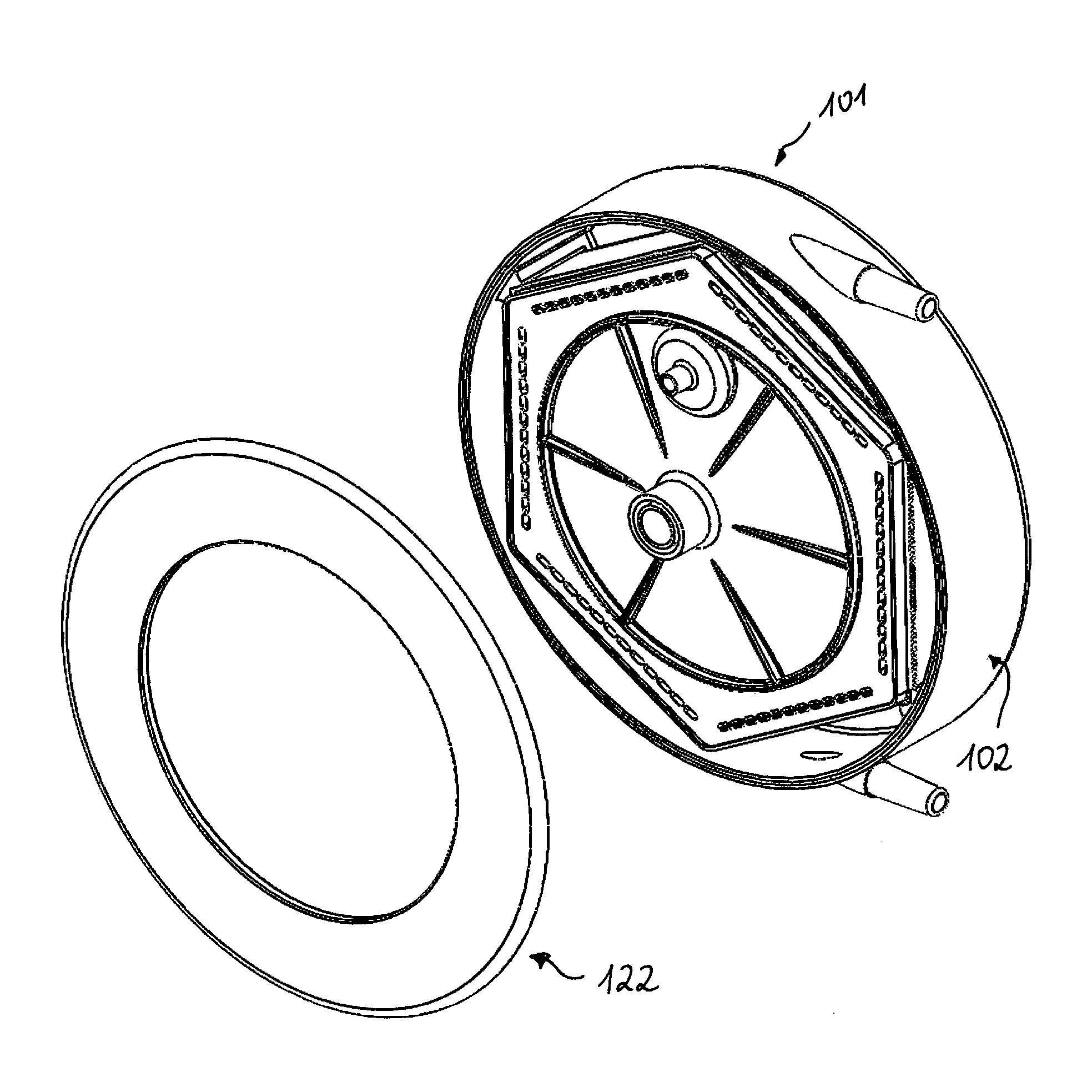 Oxygenator module, oxygenator and production method