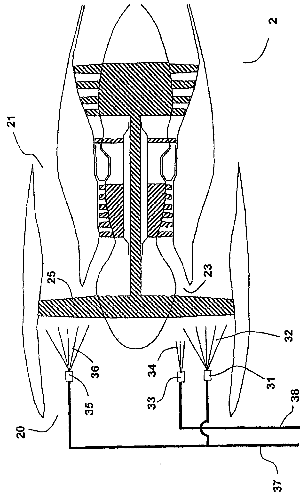 Method and equipment for cleaning turbofan gas turbine engine