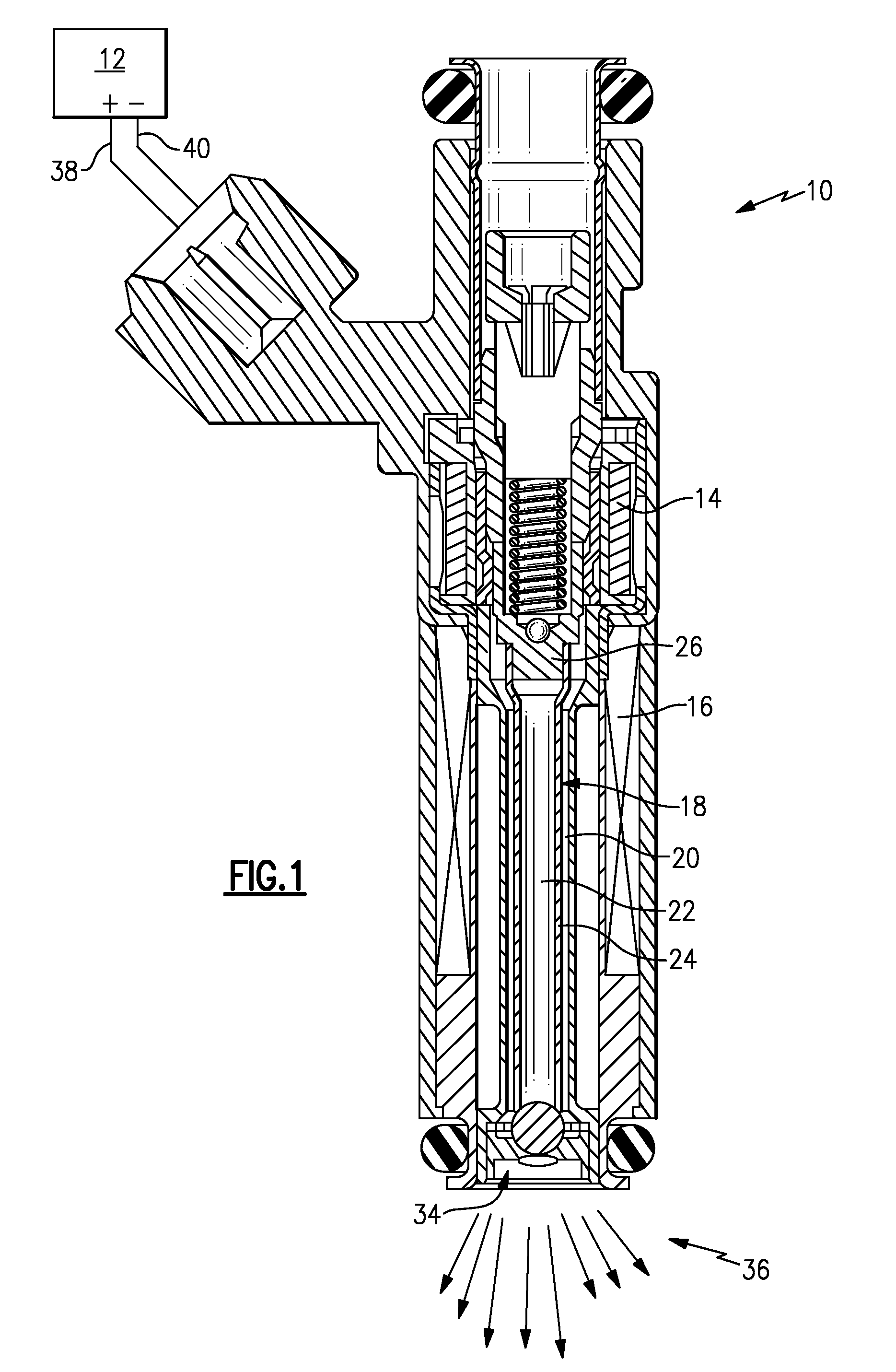 Inductive heated injector using voltage transformer technology