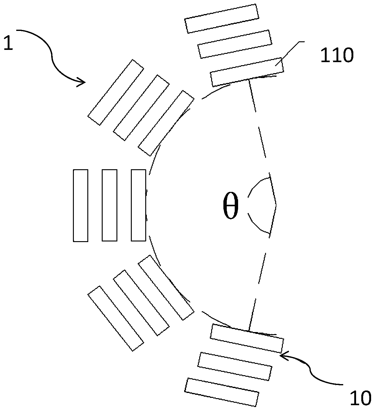 Wave energy focusing device, wave energy power generation system and working method