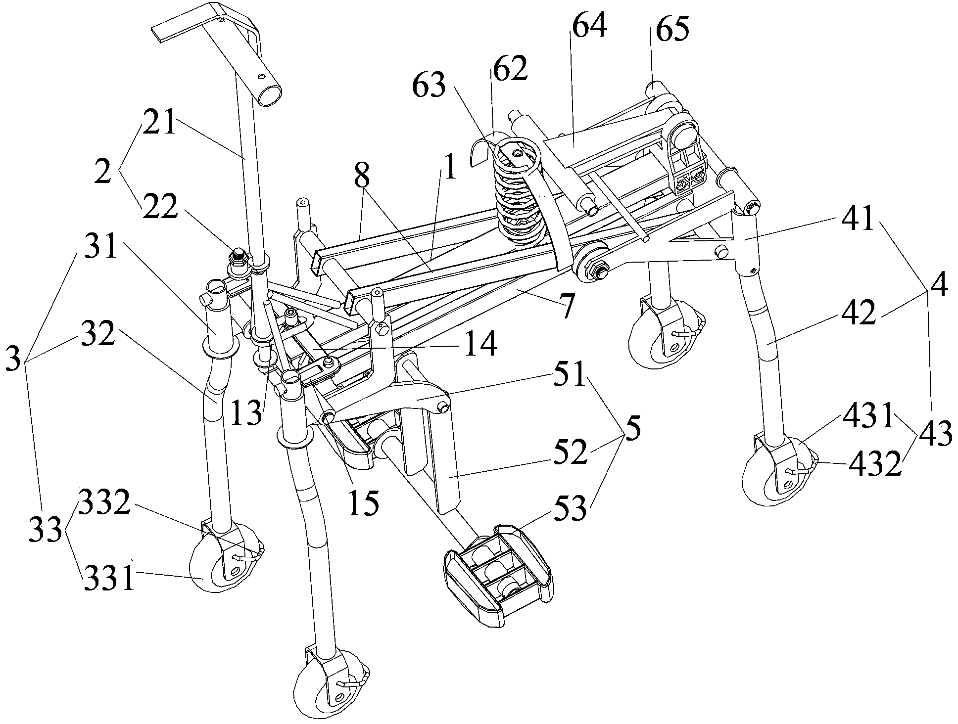 Tetrapod-like running toy