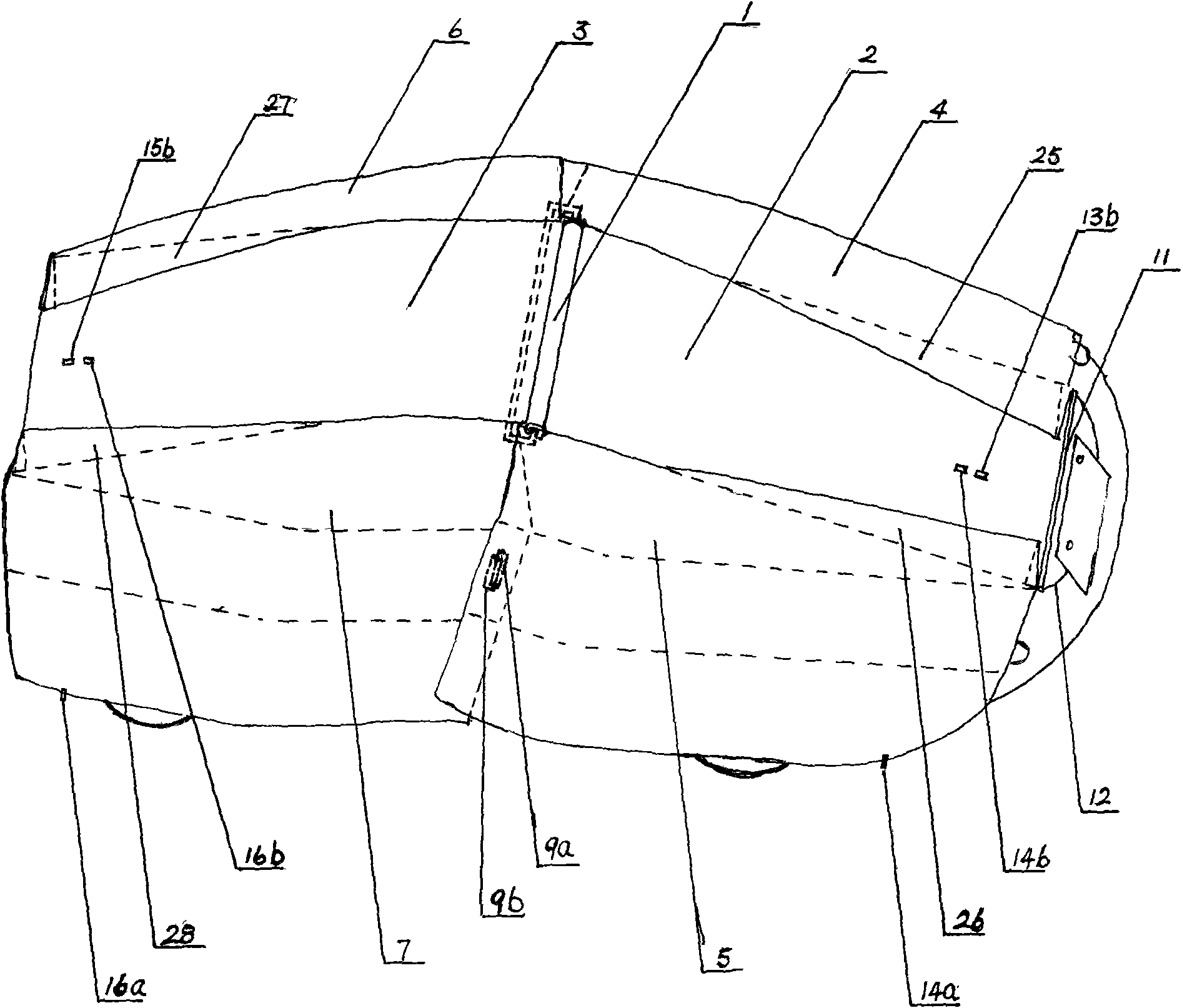 On-vehicle automatic winding automotive sun-shading anti-dust device