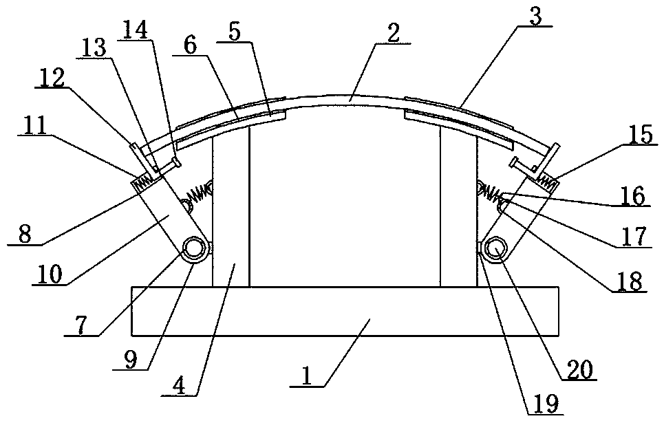 Lateral positioning assembly for carbon sliding plate