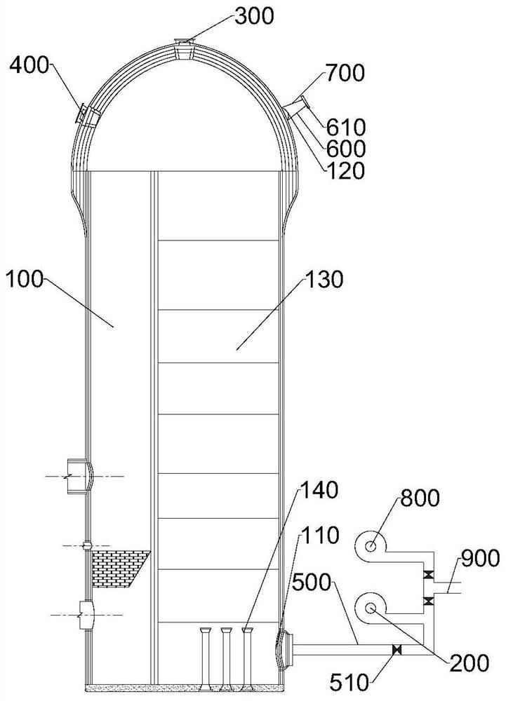 Off-line stove cooling method for hot-blast stove