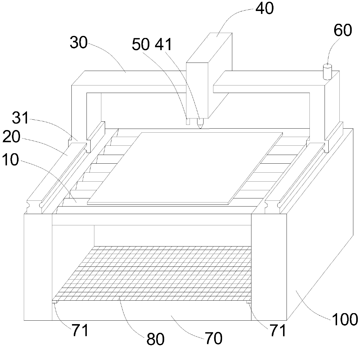 Laser cutting device