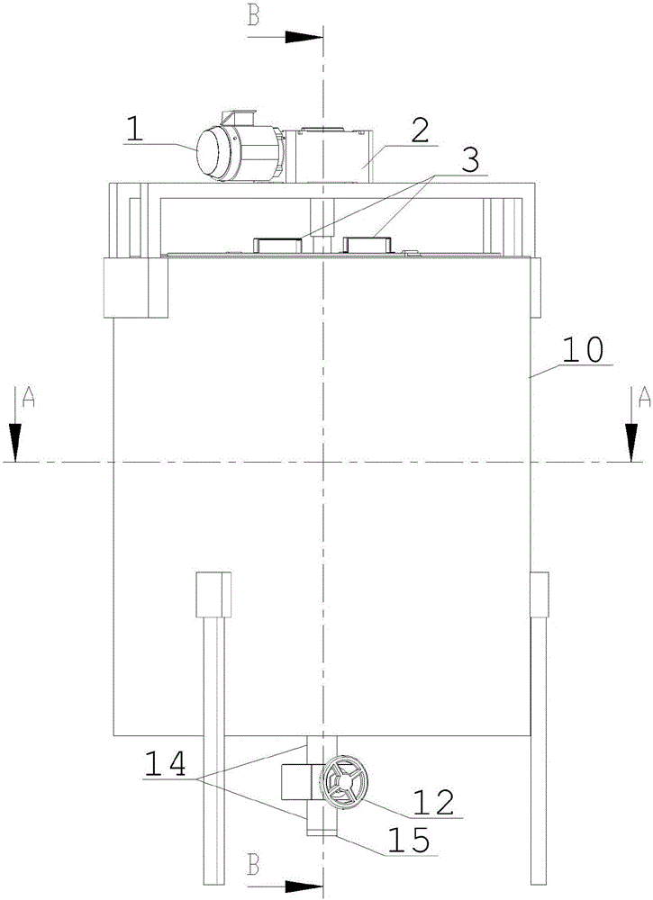 Device for preparing polishing glue