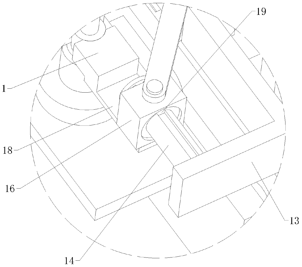 Automatic pressing mechanism for syringe needle assembly