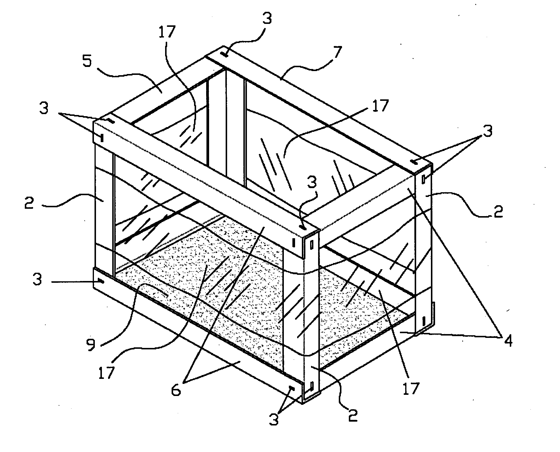 Exhibiting package with minimum amount of material