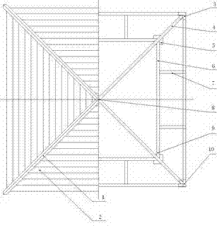 Method for building pavilion by plastic wood profiles instead of wooden materials