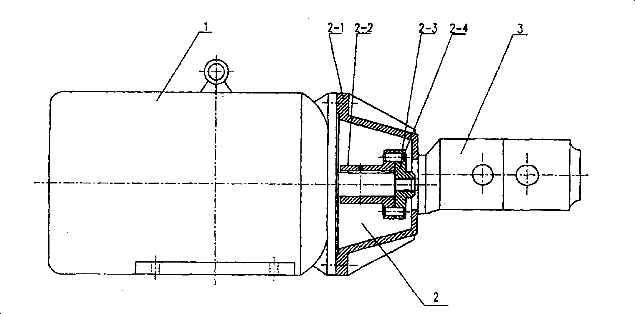 Main power system of concrete delivery pump and concrete delivery pump