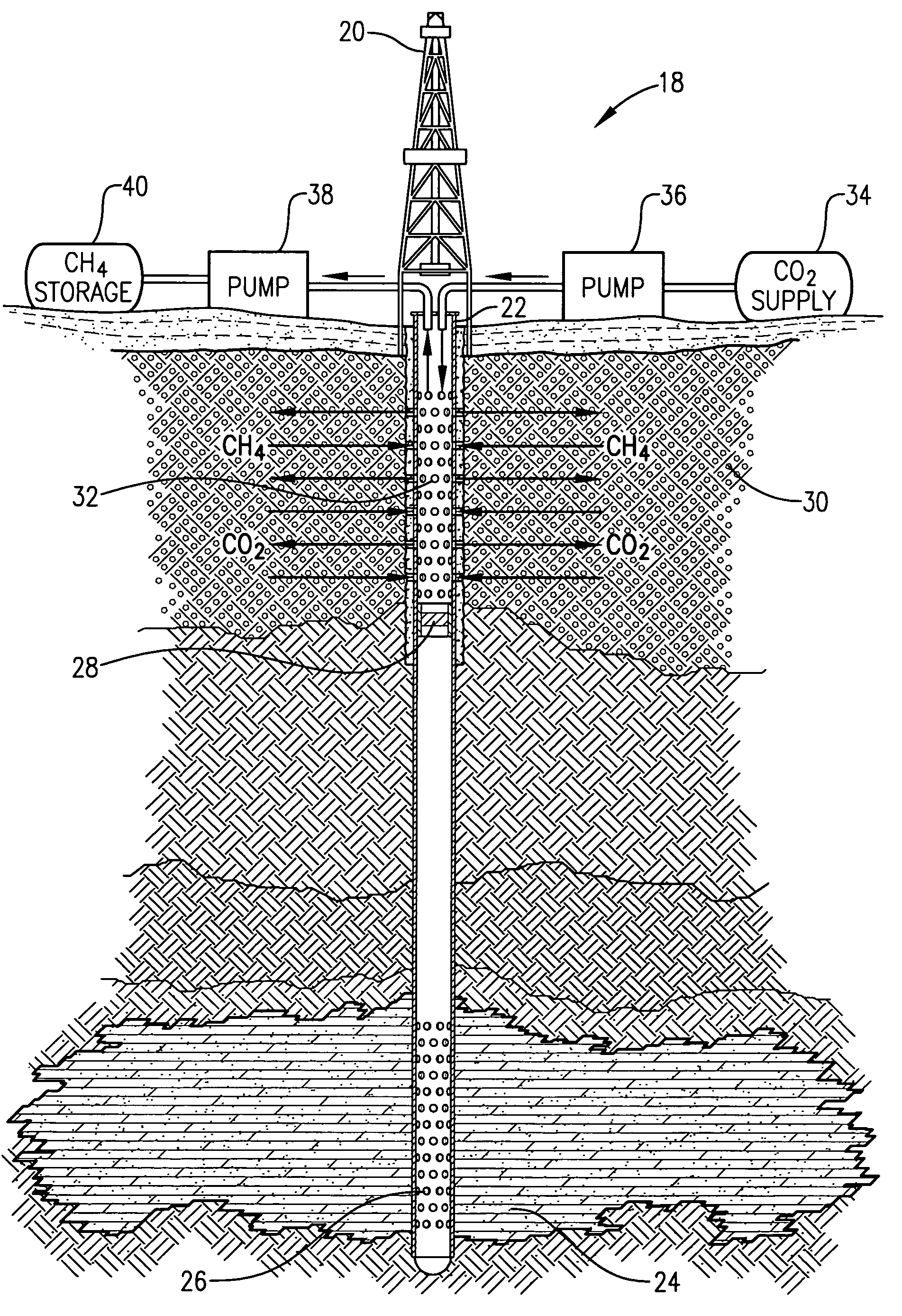 Production of free gas by gas hydrate conversion