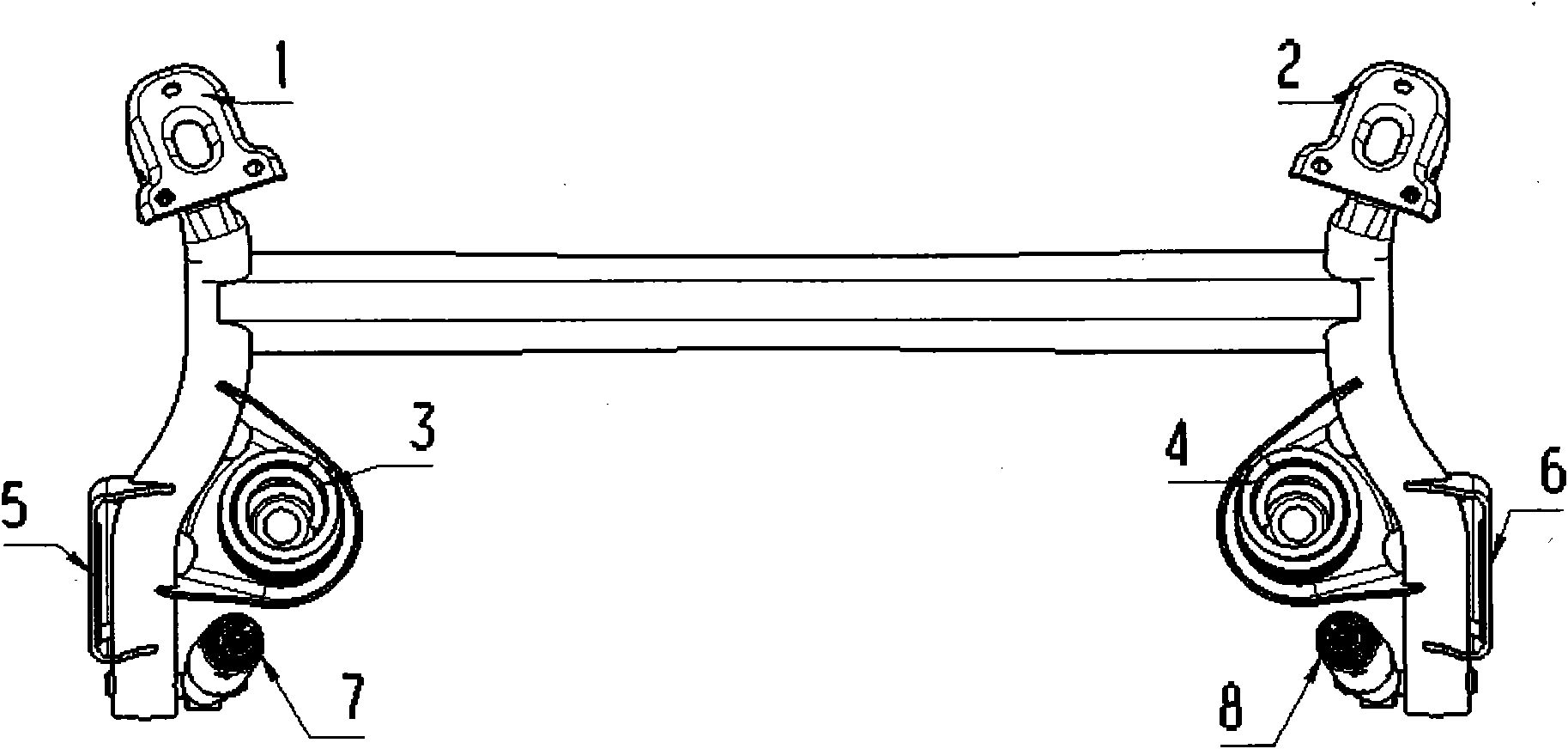 Analysis method for fatigue of torsion beam welding assembly