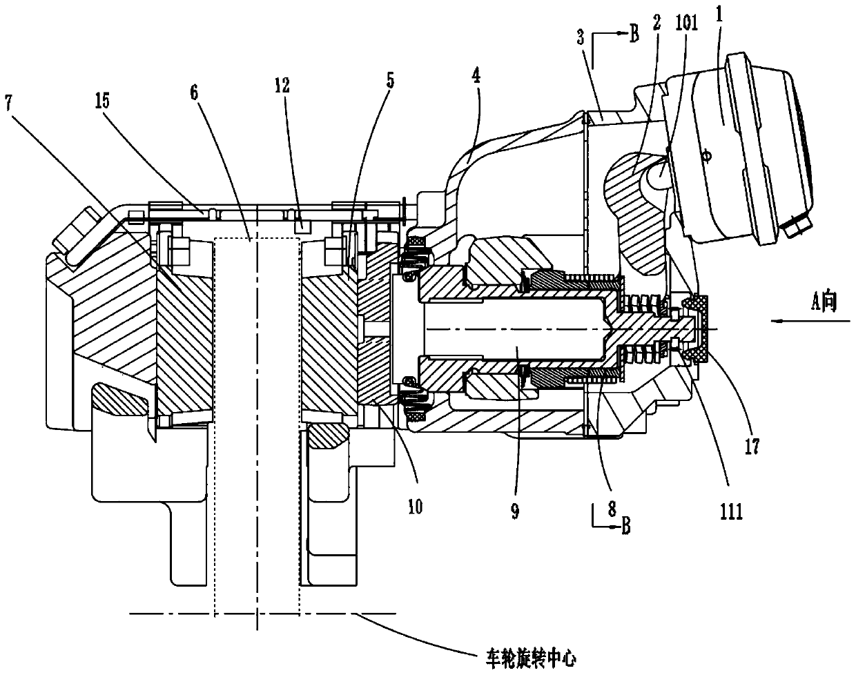 Pneumatic disc type brake capable of bidirectionally adjusting brake clearance