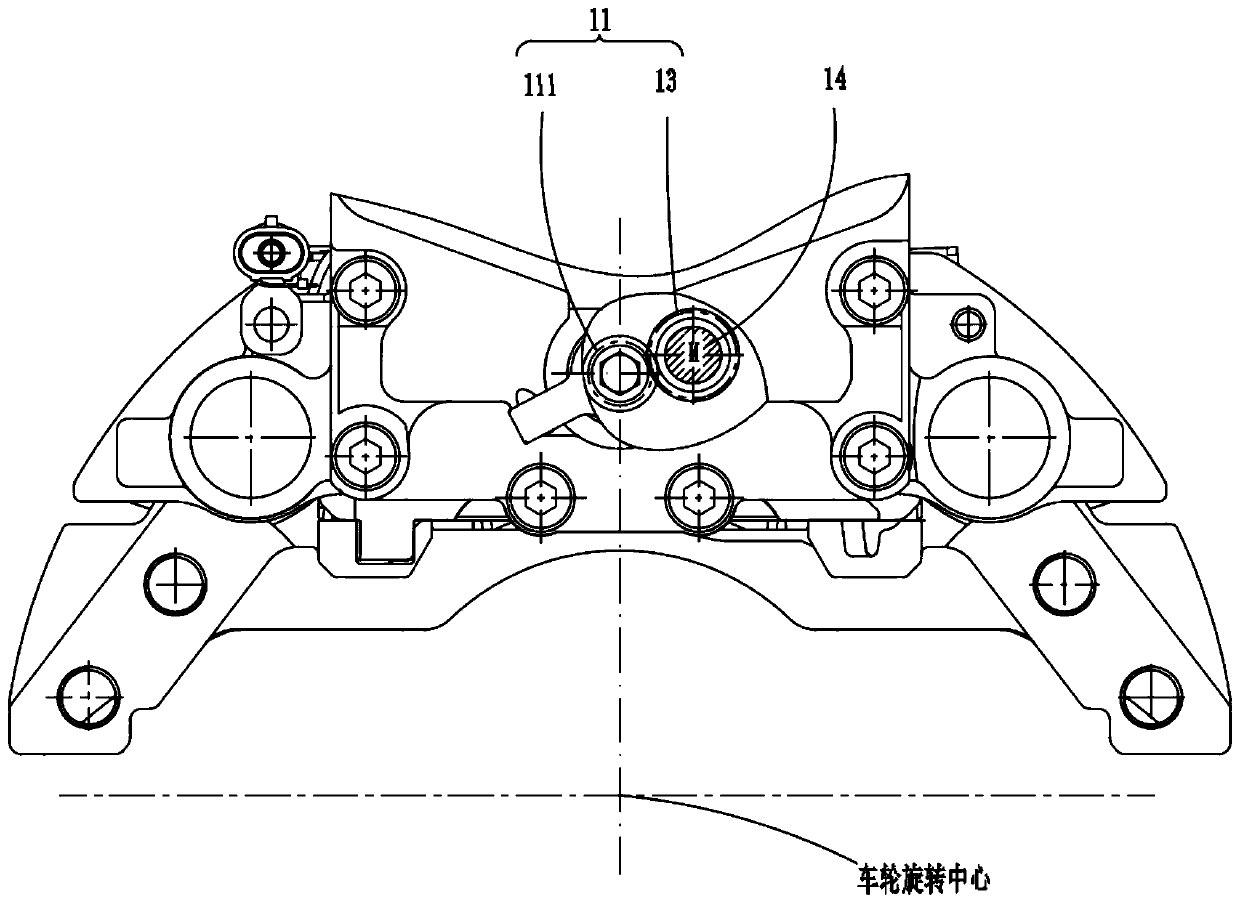 Pneumatic disc type brake capable of bidirectionally adjusting brake clearance